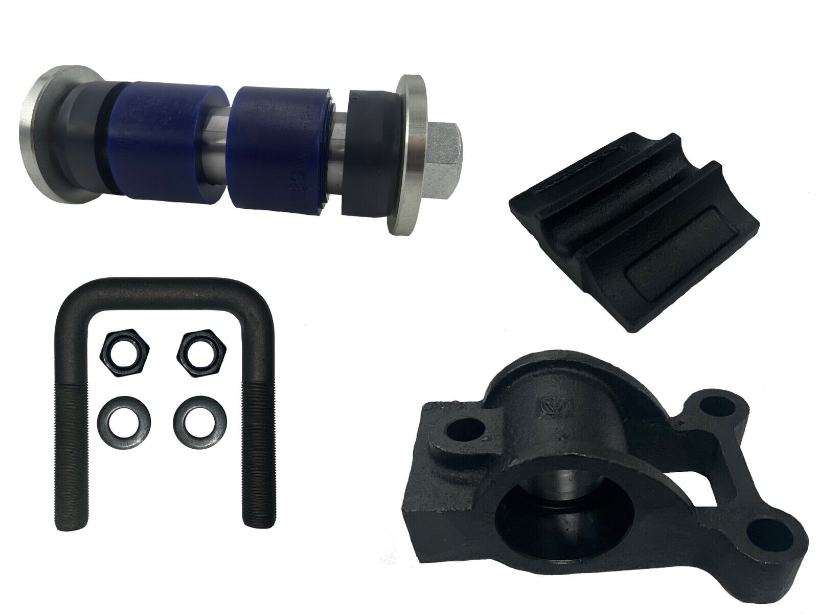 Poly Peterbilt Low Air Leaf Housing & Bushing Kit 3 1/2 Poly Peterbilt Low Air Leaf Housing & Bushing Kit 3 1/2