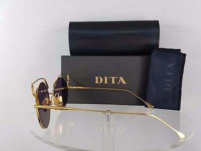Pre-owned Dita Brand Authentic  Sunglasses Believer 23008-a-gld-52mm Gold Frame In Violet Pink Reflection Mirrored