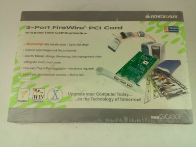 Iogear GIC430F 3 Port Fire Wire PCI Card