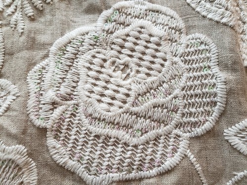 OSBORNE & LITTLE Fabric Remnant - ERAM SEQUIN - EMBROIDERY - INDIA  35x24   $494