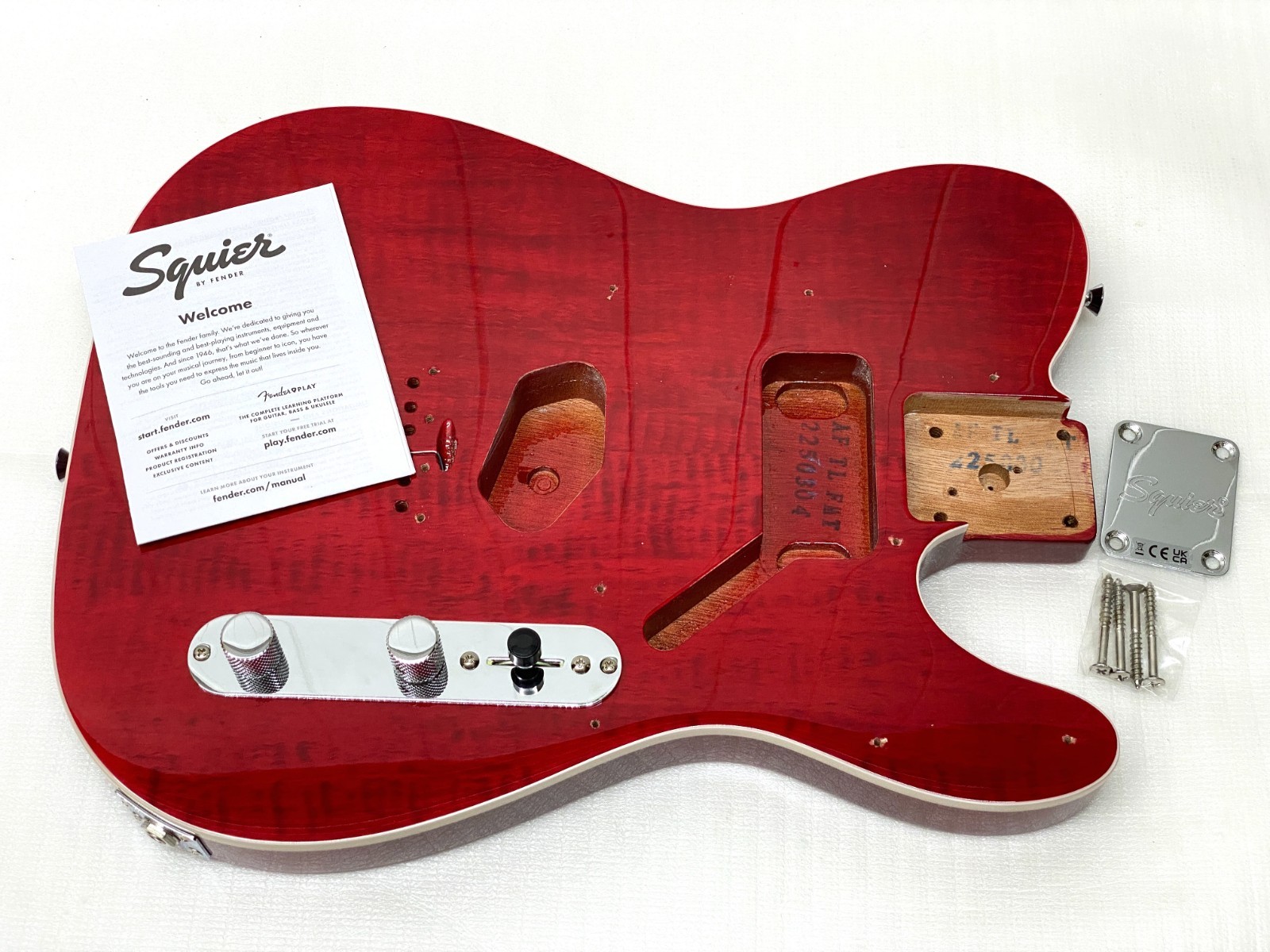 ✨未使用✨Fender Squier Telecaster CRACK Fender Squier TELE BODY Flame Maple Top FMT Telecaster