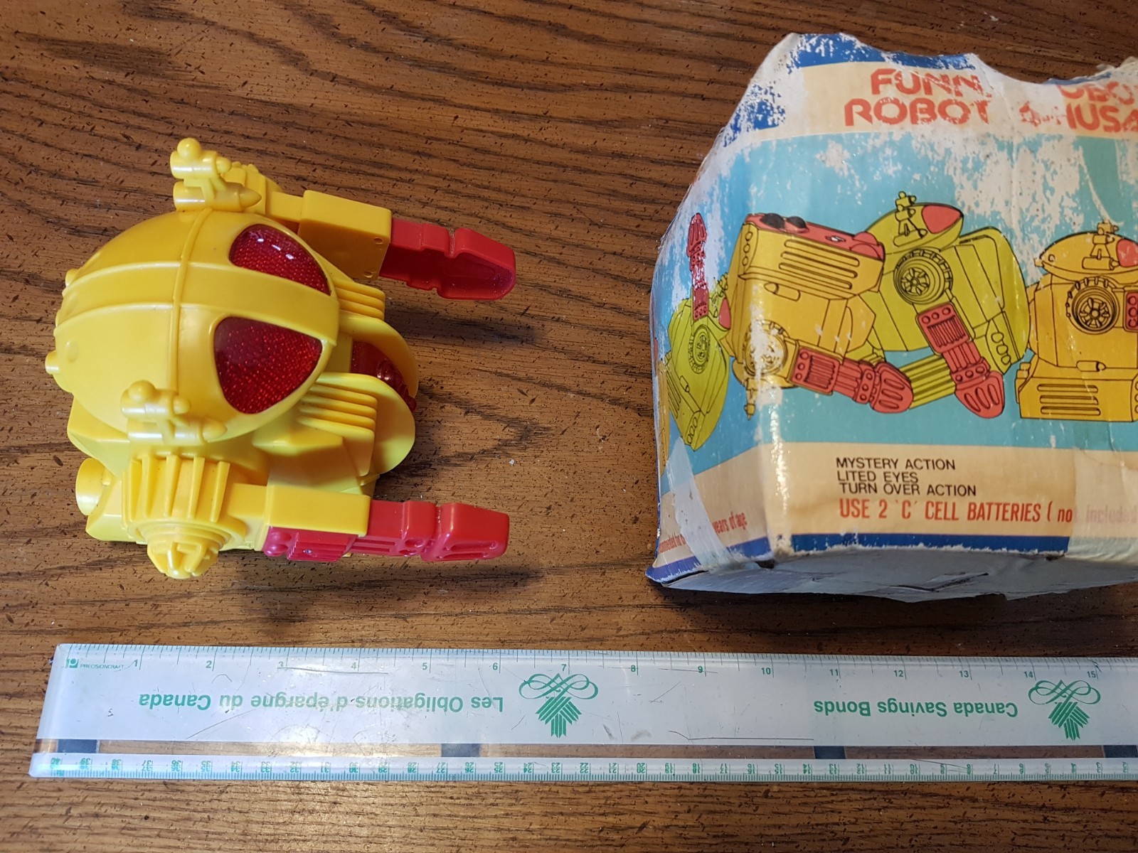 Vintage Working Hong Kong Acrobatic Funny Robot Mystery Action Lited Eyes 50-60s