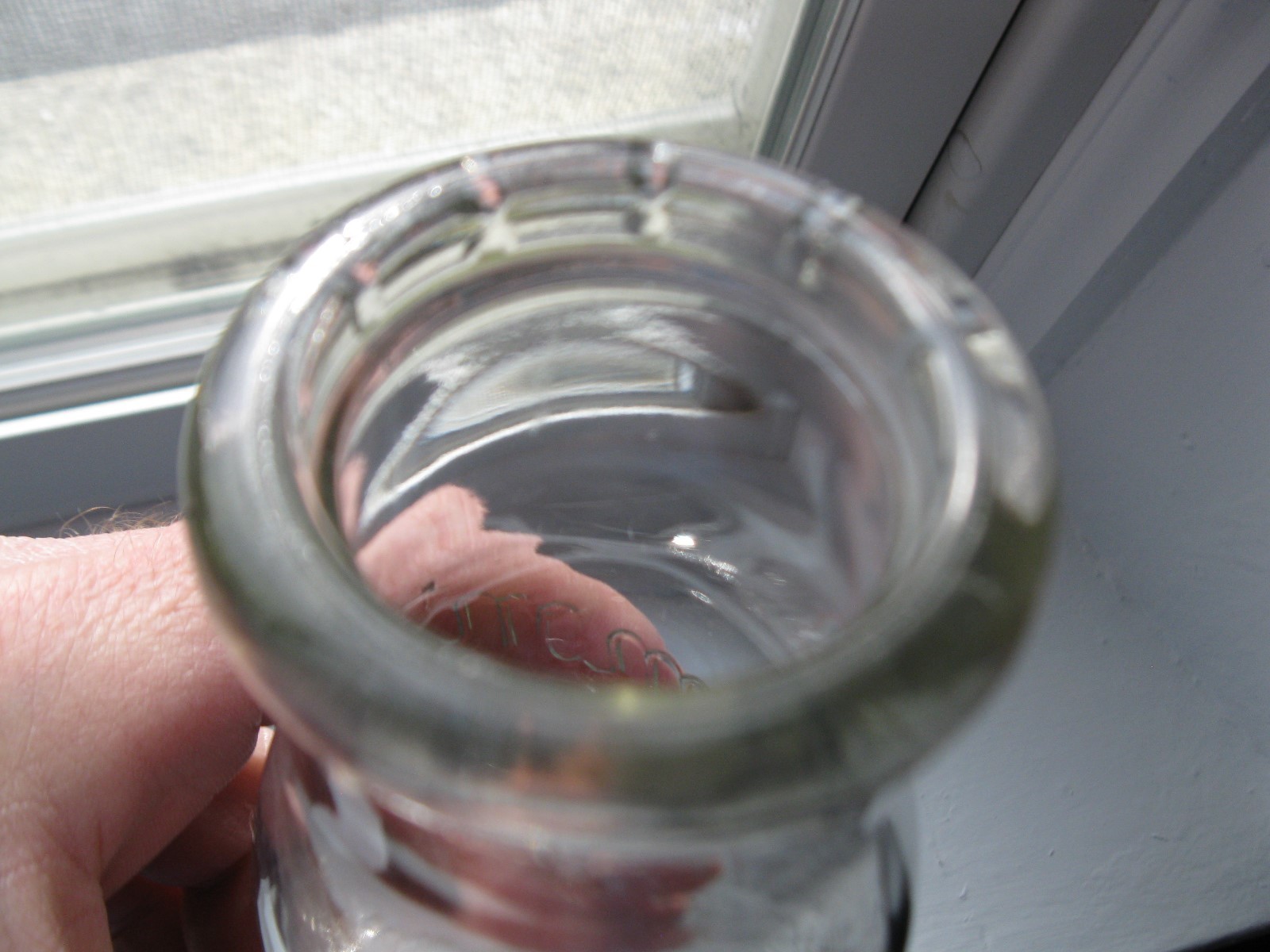 Vintage Altamont TUPPER LAKE NY CARTHAGE NY Embossed 1/2 HALF PINT Milk Bottle