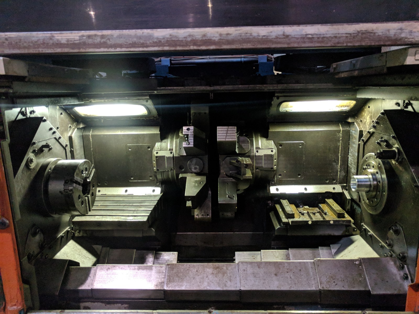 Mazak Multiplex 420 Twin Spindle CNC Turning Center Dual Head Lathe Mazatrol T+