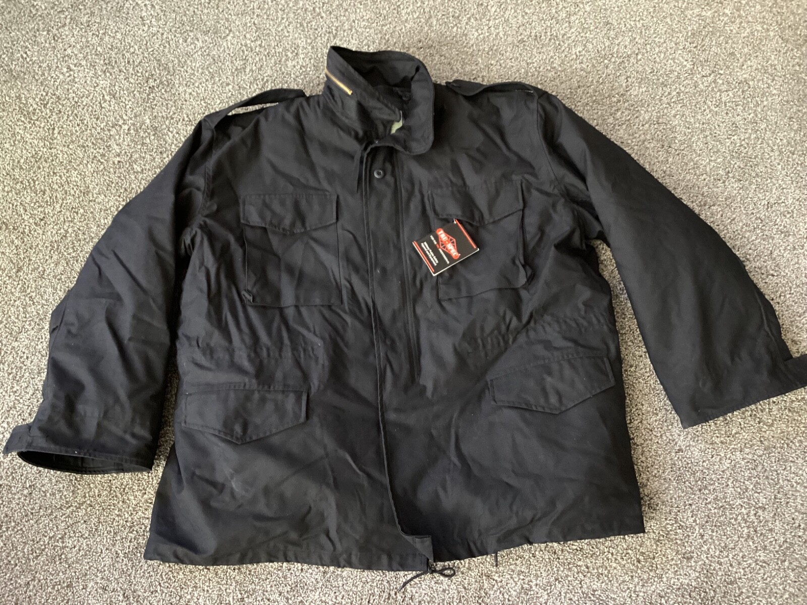 ジャケット・アウター TRU-SPEC M65 MIDIUM-LONG NWT Tru Spec M65 Field Coat w/ Liner Mens 2XL Black MilSpec