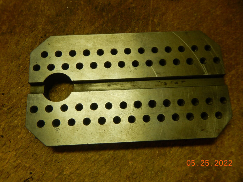 SMALL SETUP PLATE WITH 1/4-20 HOLES MACHINIST TOOLING JIG FIXTURE