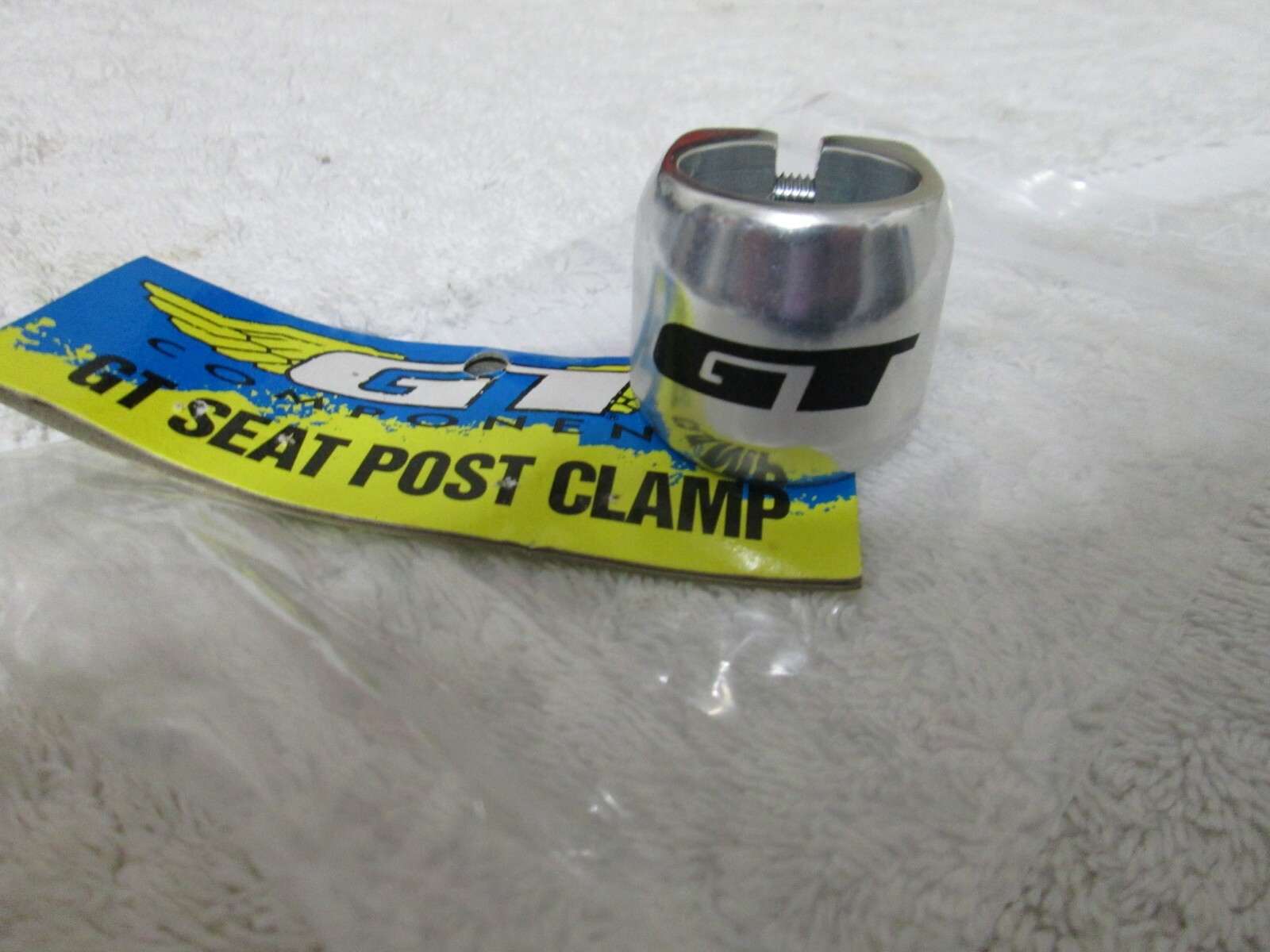 0ld school BMX GT seat post clamp chrome 25.4 double bolt