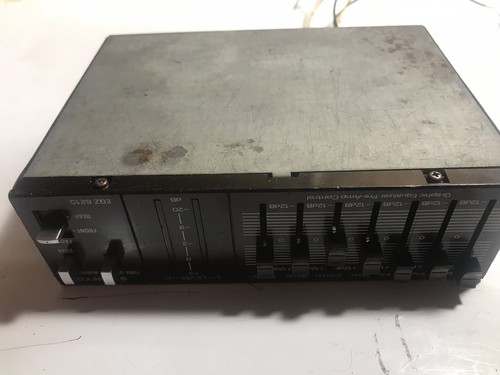 Old School Vintage Sanyo EQZ6210 Graphic Car Stereo EQ 7 Band Equalizer EQZ