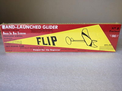 Sig 'Flip' Vintage Hand Launch Glider Airplane Model Kit FF-14 - Sealed