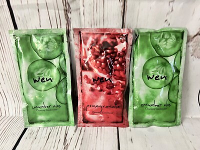 Wen CUCUMBER ALOE & POMEGRANATE Toning Cleansing Conditioner 2oz Travel Packets