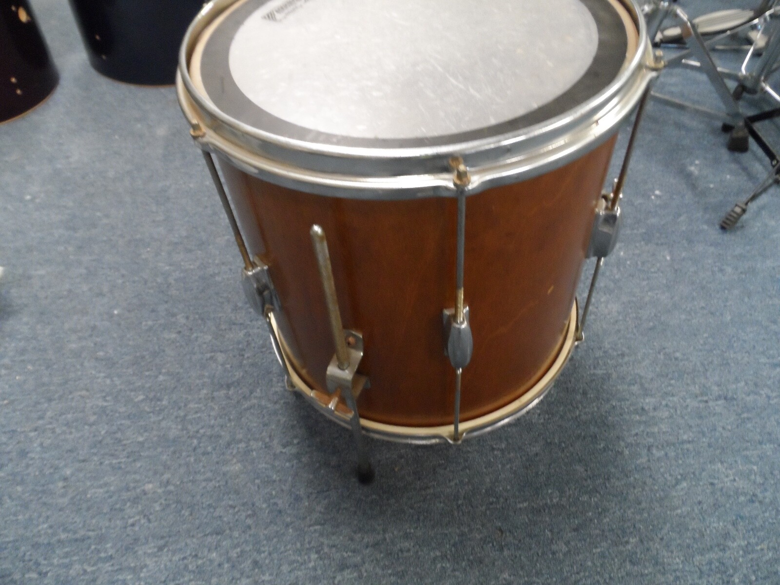Slingerland 14 dia by 14 floor tom drum brown lacquer 70's USA