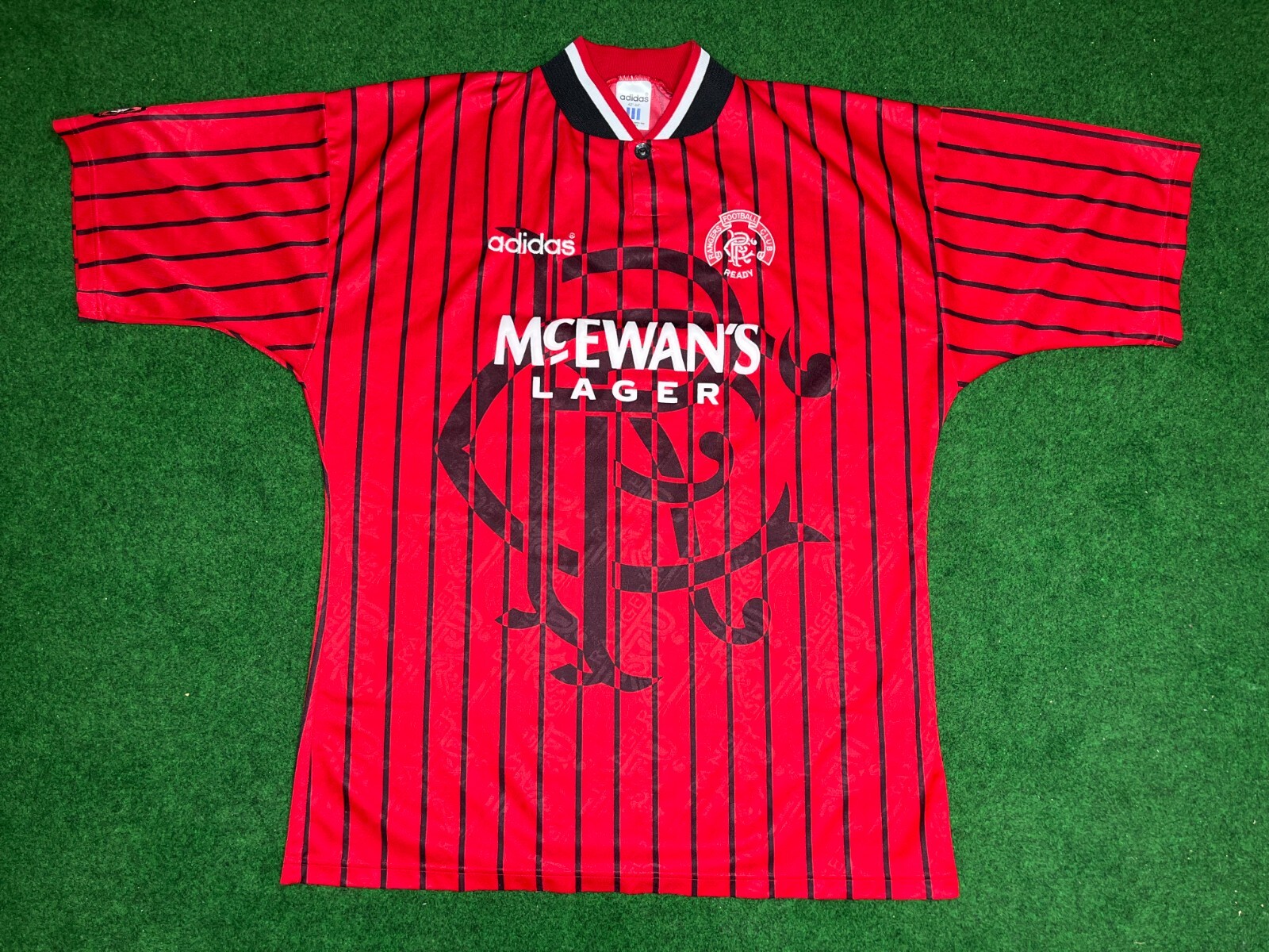 Glasgow Rangers Jersey Jersey 40-42 1996 1997 Red Adidas