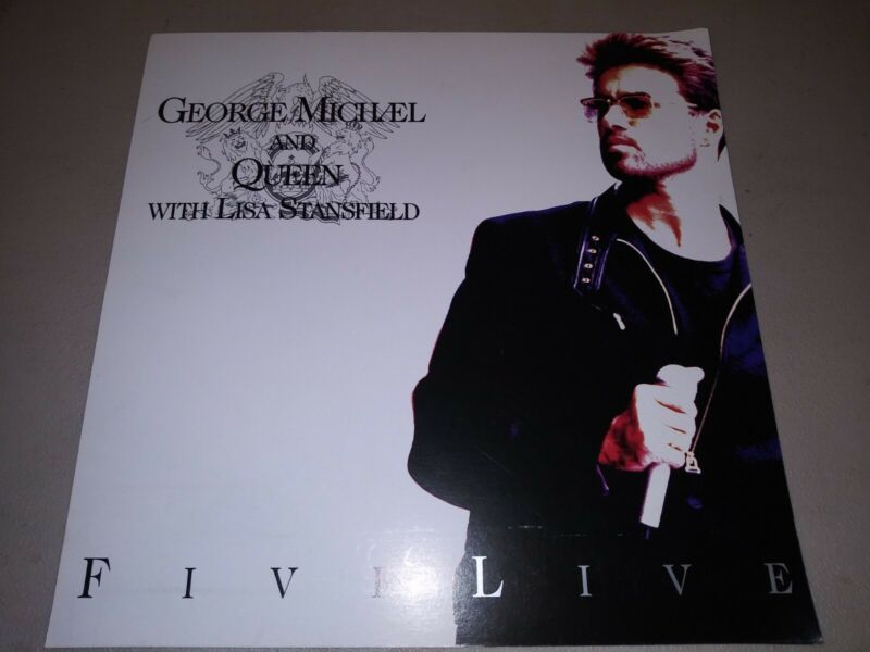 George Michael And Queen With Lisa Stansfield Five Live 12×12 Flat Promo Poster
