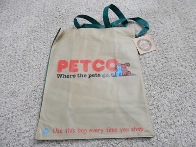 PETCO WHERE THE PETS GO 2008 REUSABLE BAG TOTE ECO FRIENDLY
