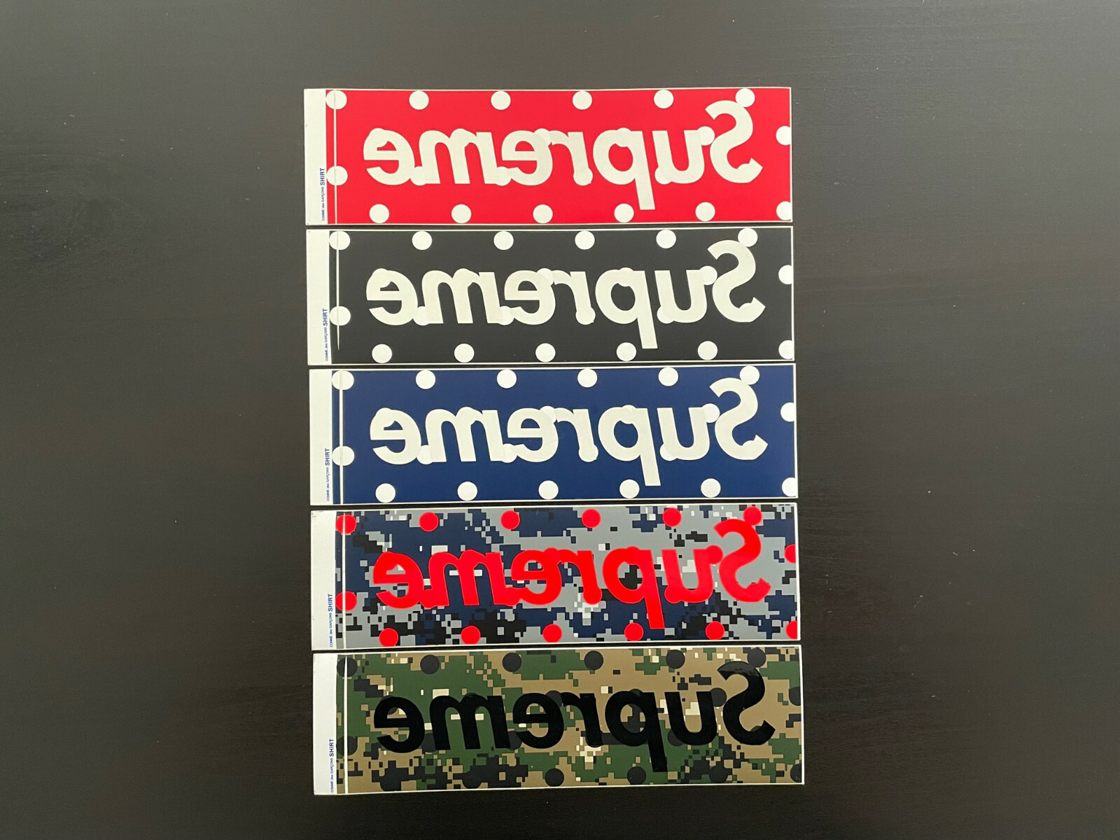 Supreme Comme Des Garcon Polka Dot Box Logo Sticker Set SS12 Supreme Comme Des Garcon Polka Dot Box Logo Sticker Set SS12