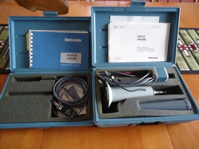 2 NOS Look Unused Tektronix Test kits P6015 & P6202A High-Voltage Probe in cases