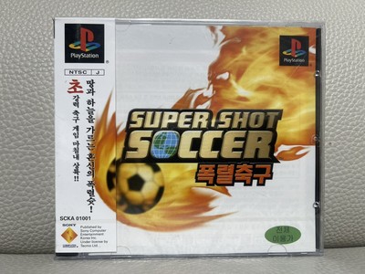 Ultra Rare Super Shot Soccer Sony PS1 Korean Retro Game Brand New Sealed Korea
