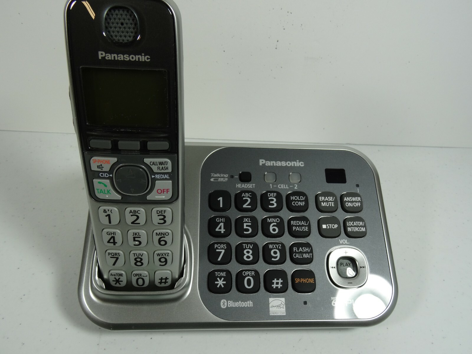 Panasonic KX-TG7741 Cordless Bluetooth Home Phone w/ KX-TGA470 Handset