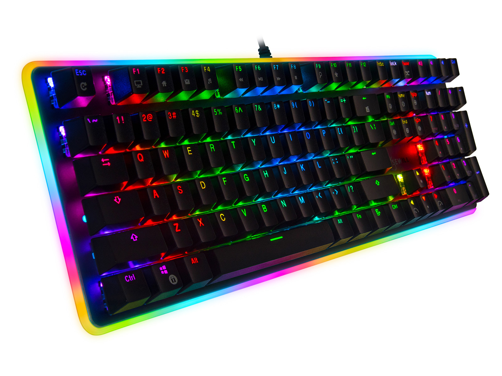 Rosewill RGB Mechanical Gaming Keyboard, Kailh Brown Switches, NEON K81 RGB BR