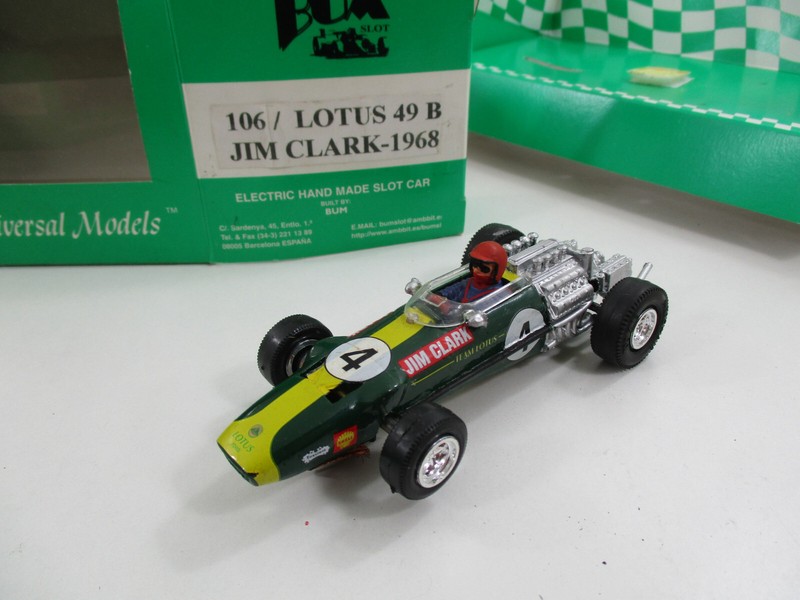 Slot Car Lotus 49b #4 Jim Clark 1968 Bum Slot 1/32