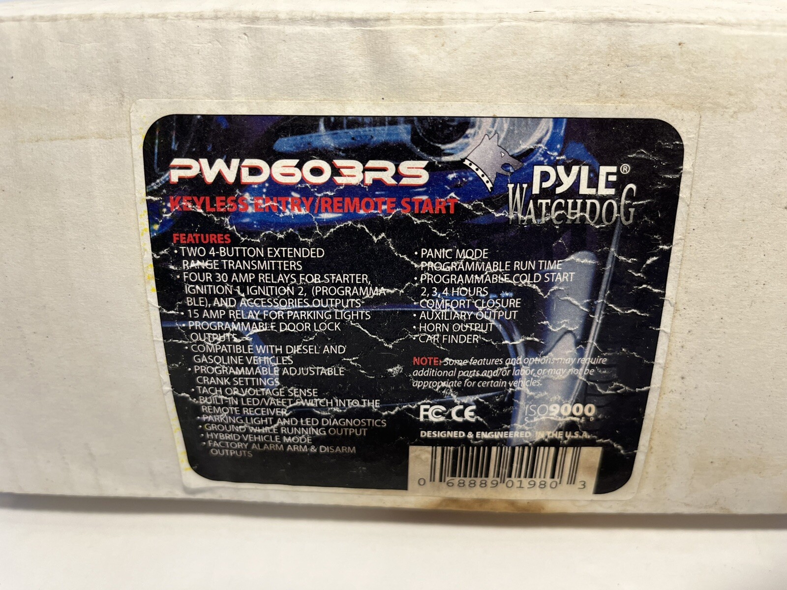 Pyle Watchdog Car/Vehicle Remote Entry, Remote Start System - PWD603RS