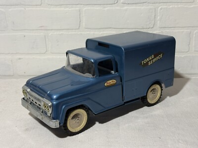 1960 Tonka Service Truck Original Blue Super Clean missing ladder