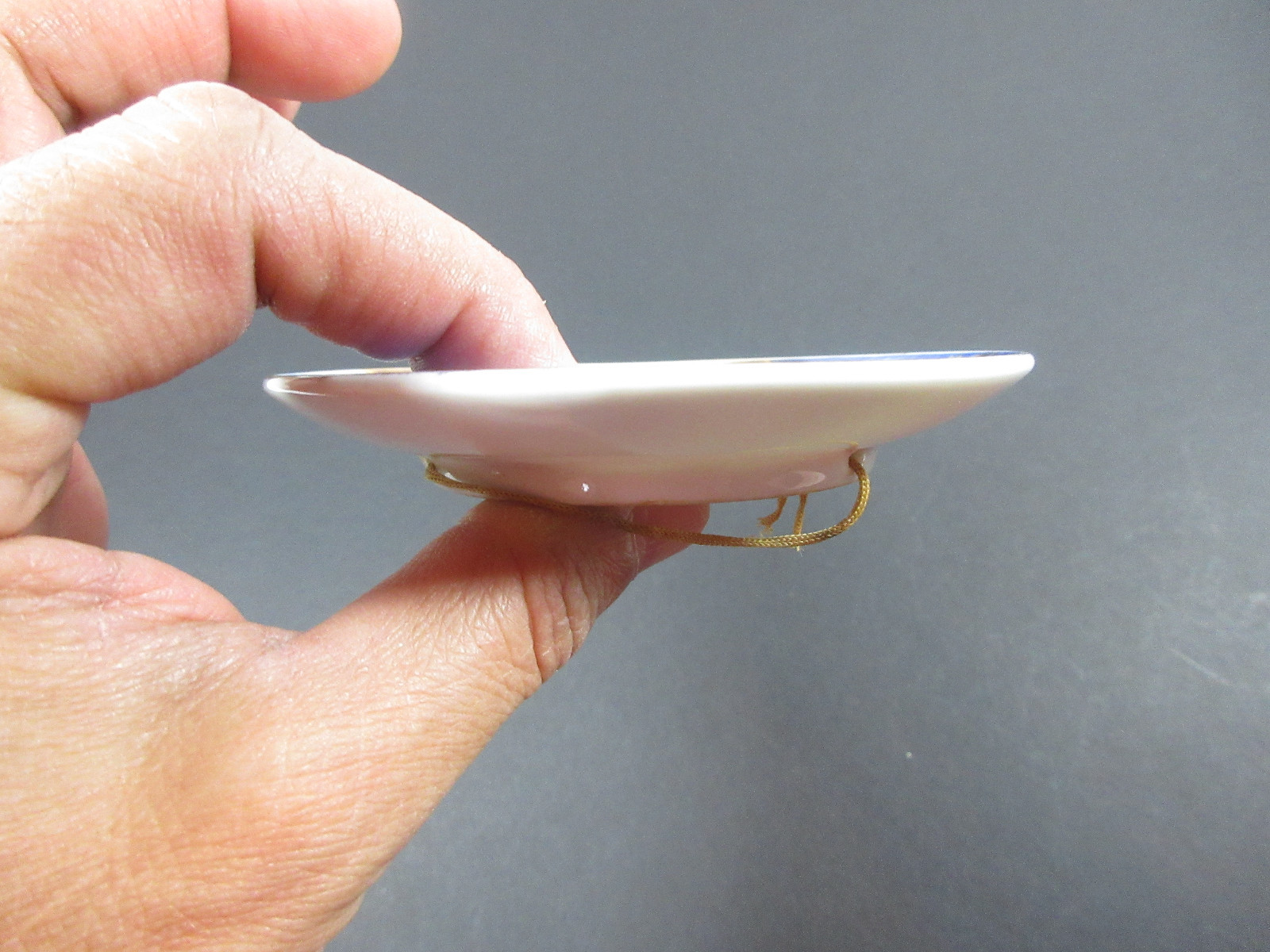 VINTAGE LAS VEGAS NEVADA GOLDEN NUGGET CASINO NICO HANDPAINTED MINI CERAMIC DISH