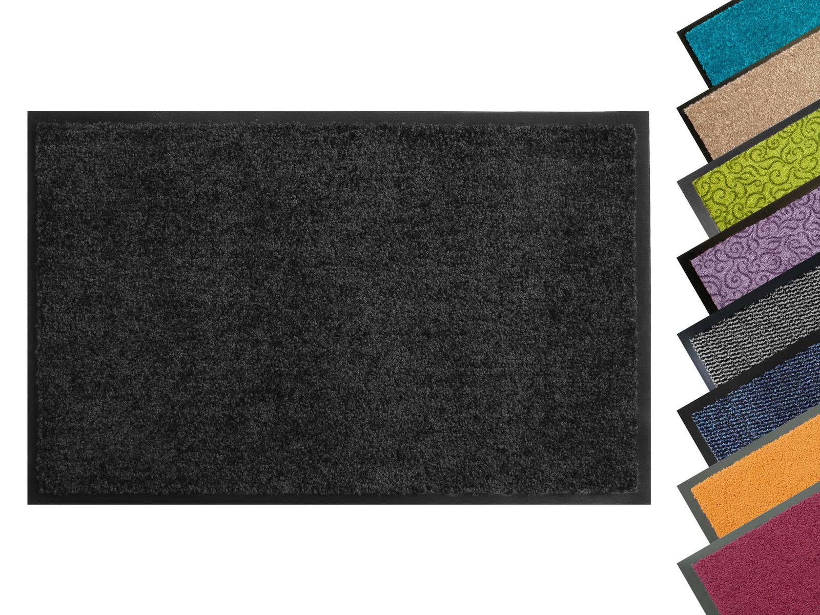 Schmutzfangmatte Fußmatte Fußabtreter Waschbare Matte versch. Farben & Größen
