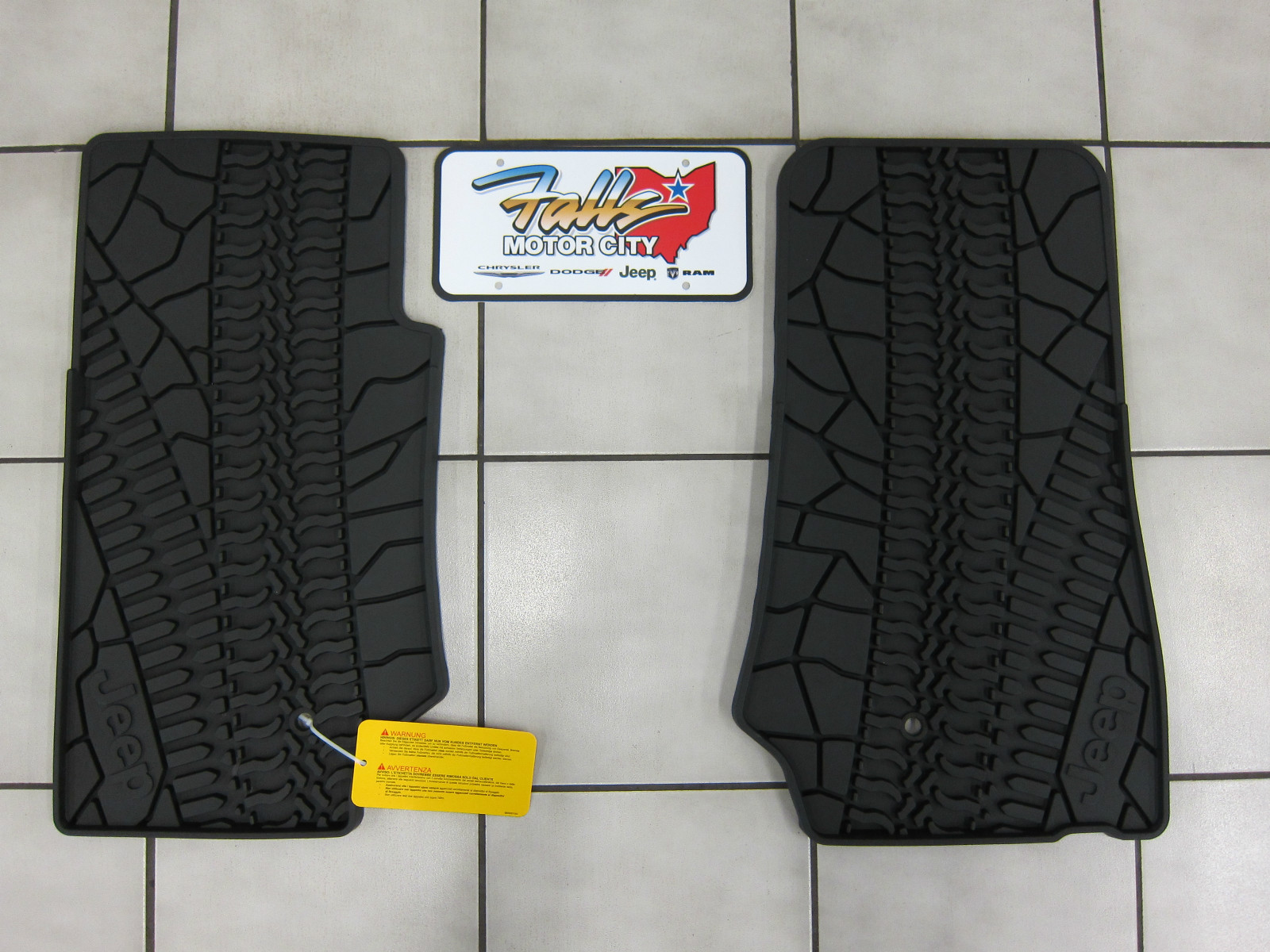 072013 Jeep Wrangler 2 Door Rubber Front Floor Slush Mats Mopar OEM