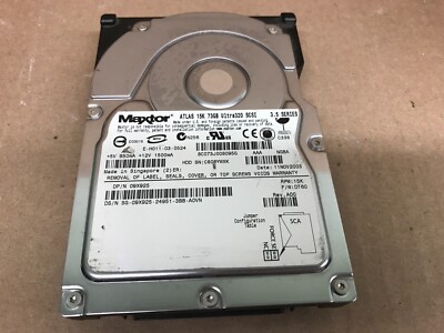 MAXTOR 8C073J008095G 09X925 73GB ATLAS 10K RPM II 3.5IN ULTRA 320 SCSI F/W: DT60