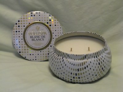 Voluspa 'Blanc de Blancs' 2-Wick Candle 11oz Beautiful Limited Ed Scent