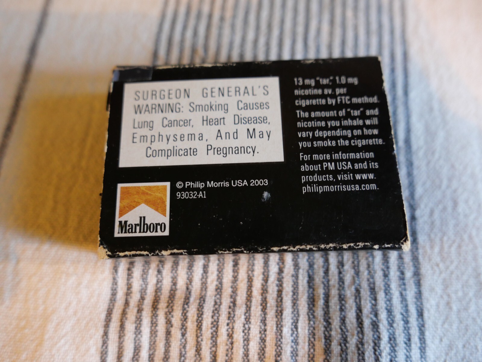 ::ZIPPO MARLBORO SOLID COPPER LIGHTER 2003