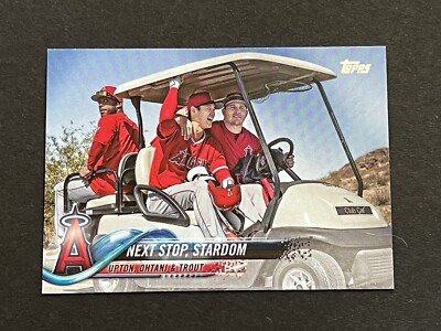 2018 TOPPS UPDATE SERIES NEXT STOP STARDOM TROUT SHOHEI OHTANI RC #US158 ROOKIE