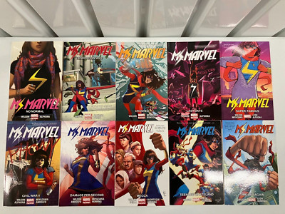 MS MARVEL TPB VOL 1 2 3 4 5 6 7 8 9 10 -COMPLETE SERIES SET!-NEW/UNREAD!