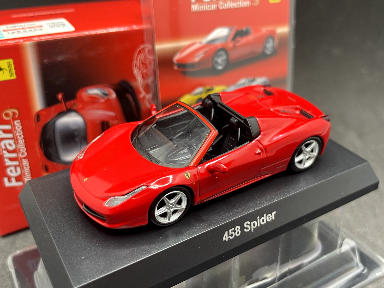 Kyosho 1/64 Ferrari collection 9 458 Spider Red diecast Kyosho 1/64 Ferrari collection 9 458 Spider Red diecast