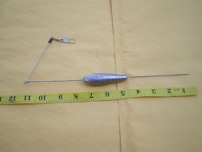 10 PCS. BOTTOM BOUNCER SINKER 5 OZ. W/STAINLESS S. WIRE .051X10'' LEG X 4''ARM  