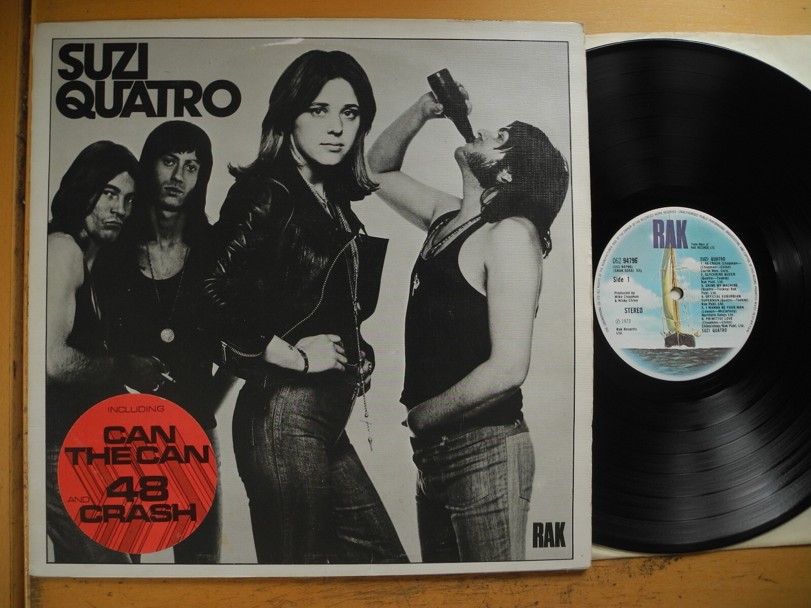の*り様 Sunrize Record STILL SEALD HYPE STI SUZI QUATRO Same s/t LP 1973 UK RAK 062 94796 Hype sticker