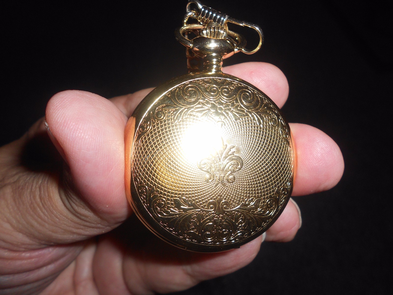 Charles-Hubert Paris Gold-Plated Pocket Watch 17 jewels READ ENTIRE LISTING