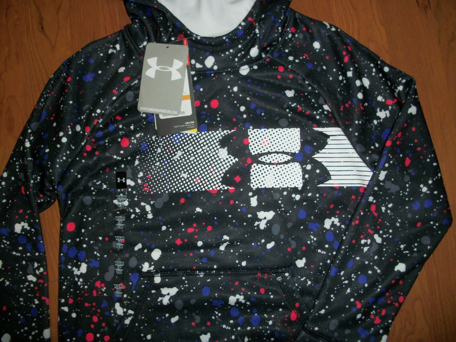 NWT girls youth Under Armour hoodie, size YSM YMD