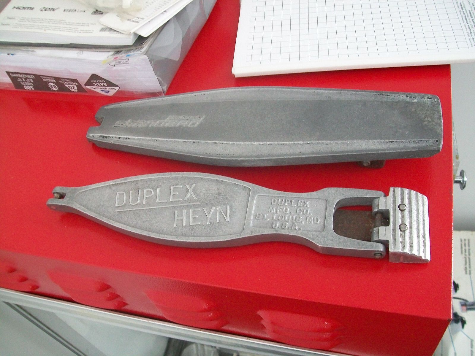 LUDWIG STANDARD AND DUPLEX HEYN VINTAGE DRUM PEDAL FOOT BOARDS