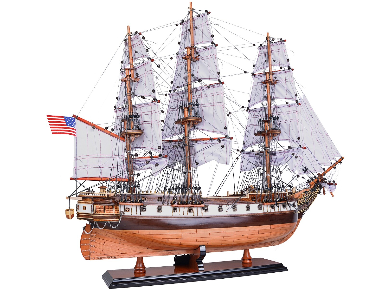 USS Constellation Frigate Wooden Tall Ship Model 29