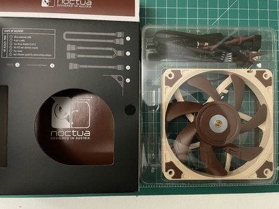 Noctua NF-A12x15 PWM, Premium Quiet Slim Fan, 4-Pin (120x15mm, Brown) NEW in BOX