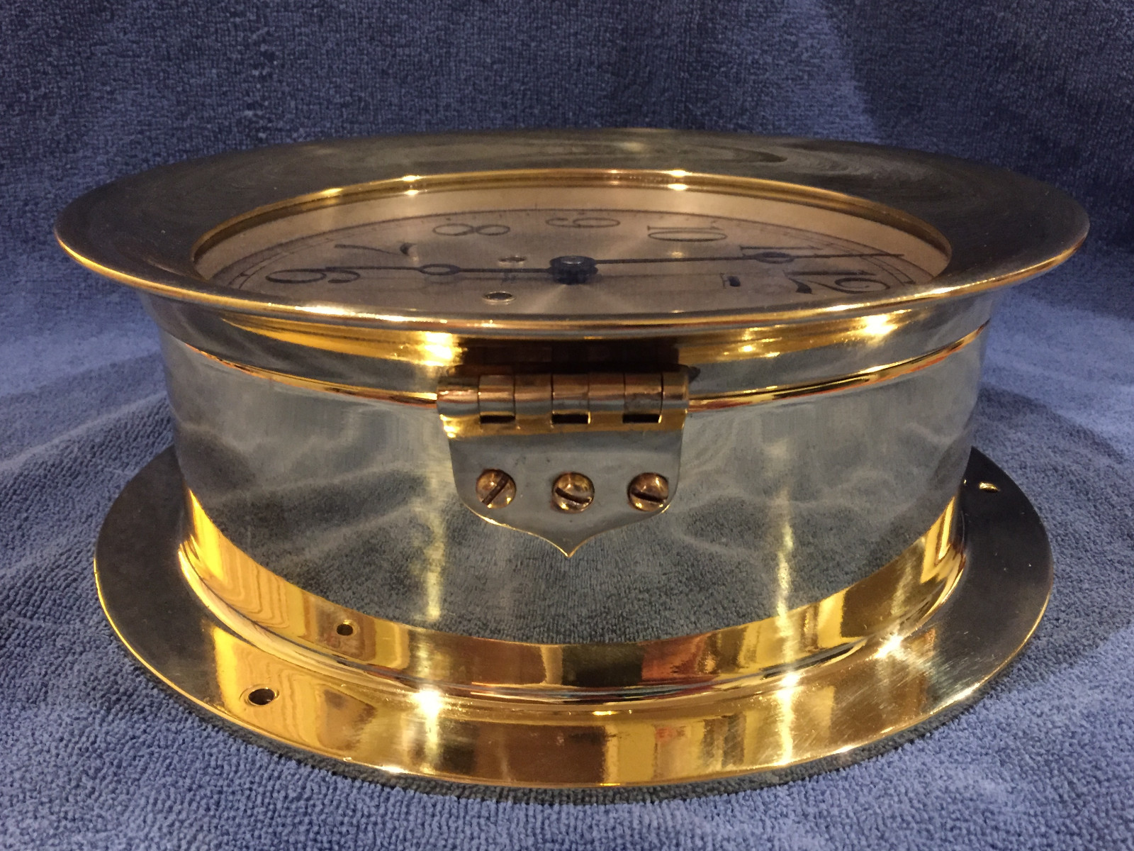 **Fully Restored** LARGE Chelsea Ships Bell Clock