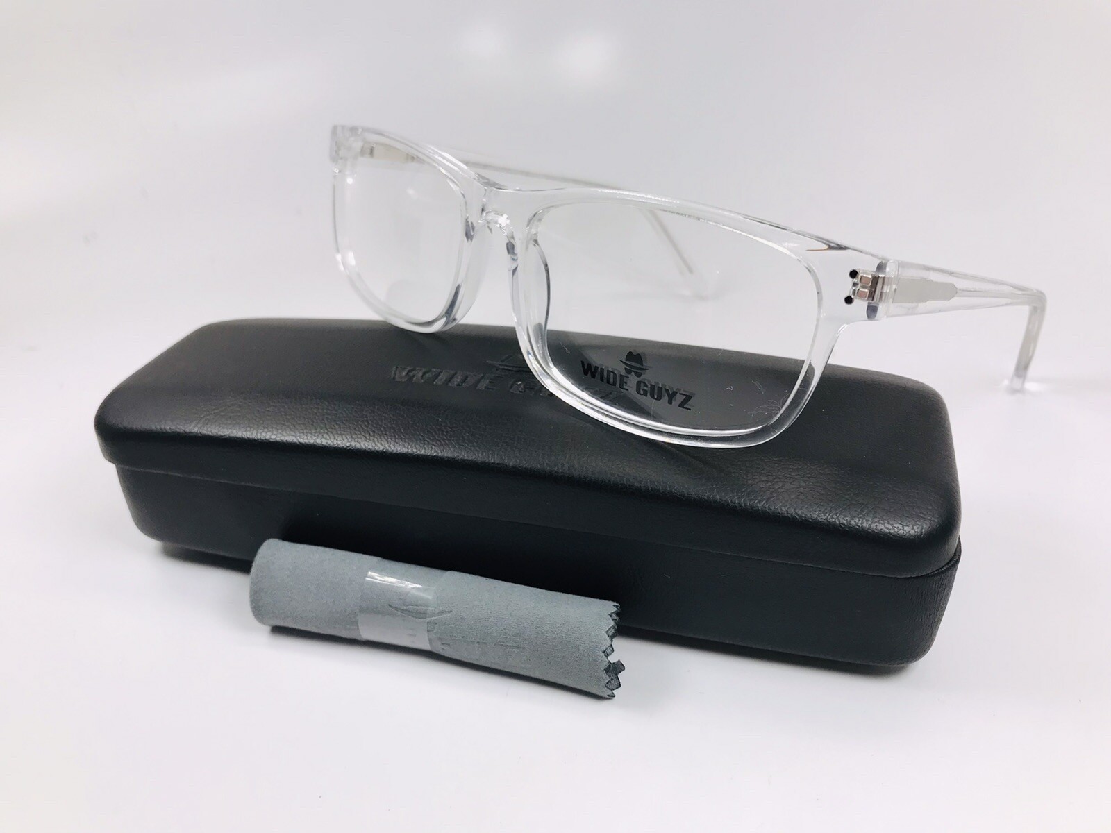 New Wide Guyz Crystal Clear UNTOUCHABLE Eyeglass 63mm for The Stylish Large Man Wide Guyz Matte Black Untouchable Eyeglass 63mm For The  main image 3