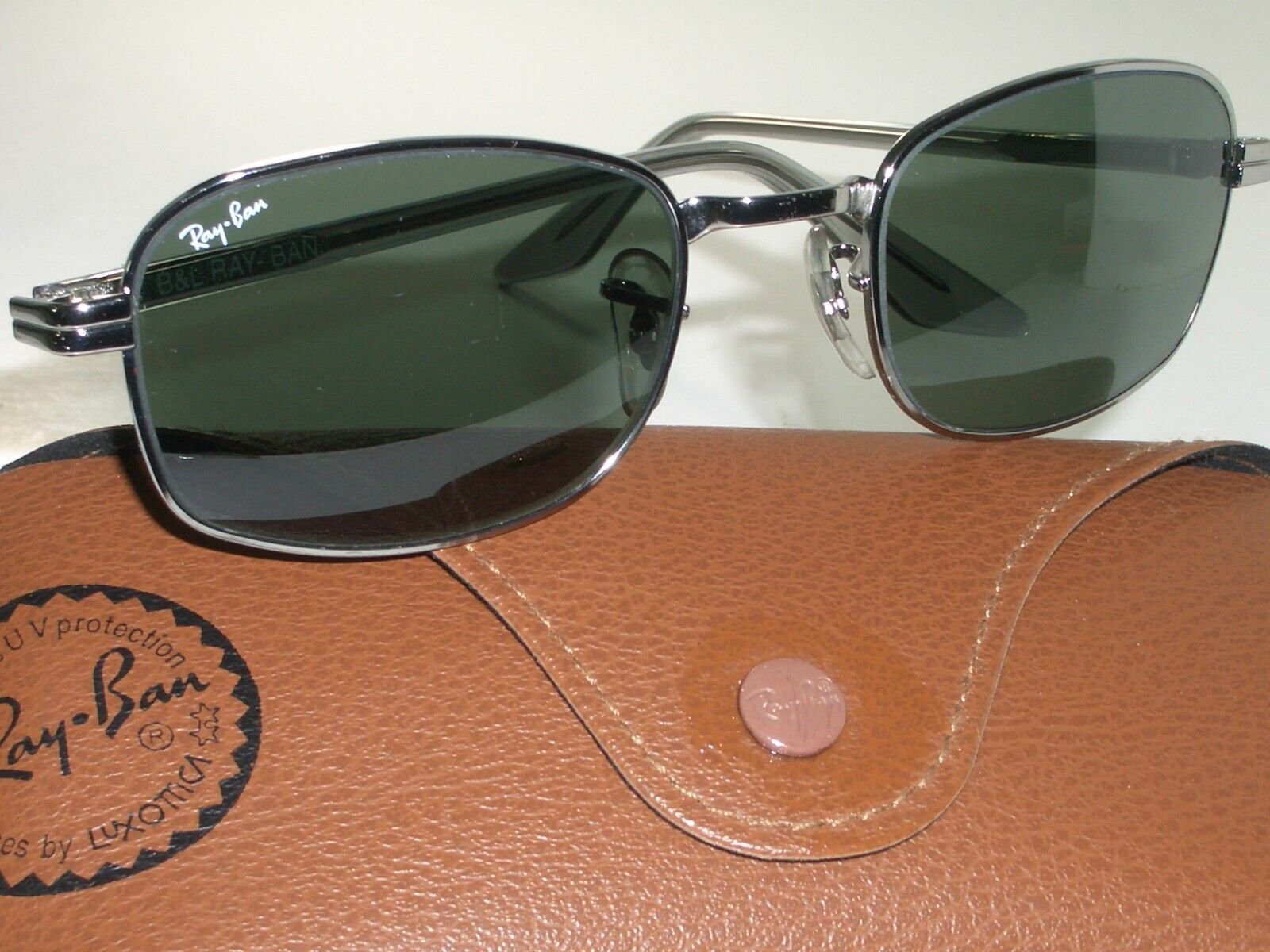 B&L RAY BAN W2189 PRAS GUNMETAL/GRAY G15 RECTANGULAR CROSS B&L RAY BAN W2189 PRAS GUNMETAL/GRAY G15 RECTANGULAR CROSS