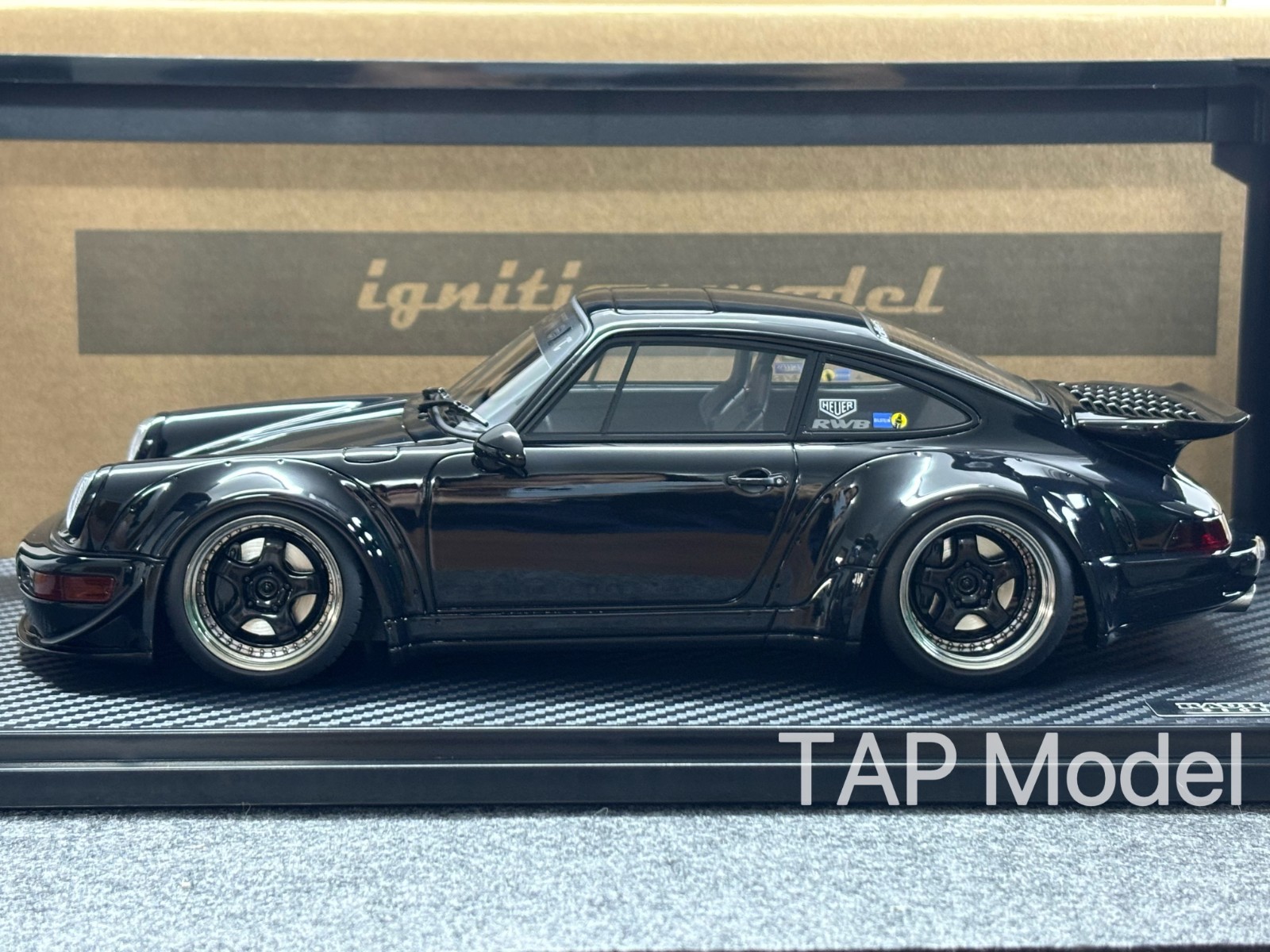 Ignition model 1/18 RWB 964 Black Porsche Resin Cast Limited