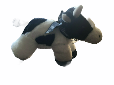 Mini Plush Stuffed Animal Tillamook Black and White Cow. Aurora