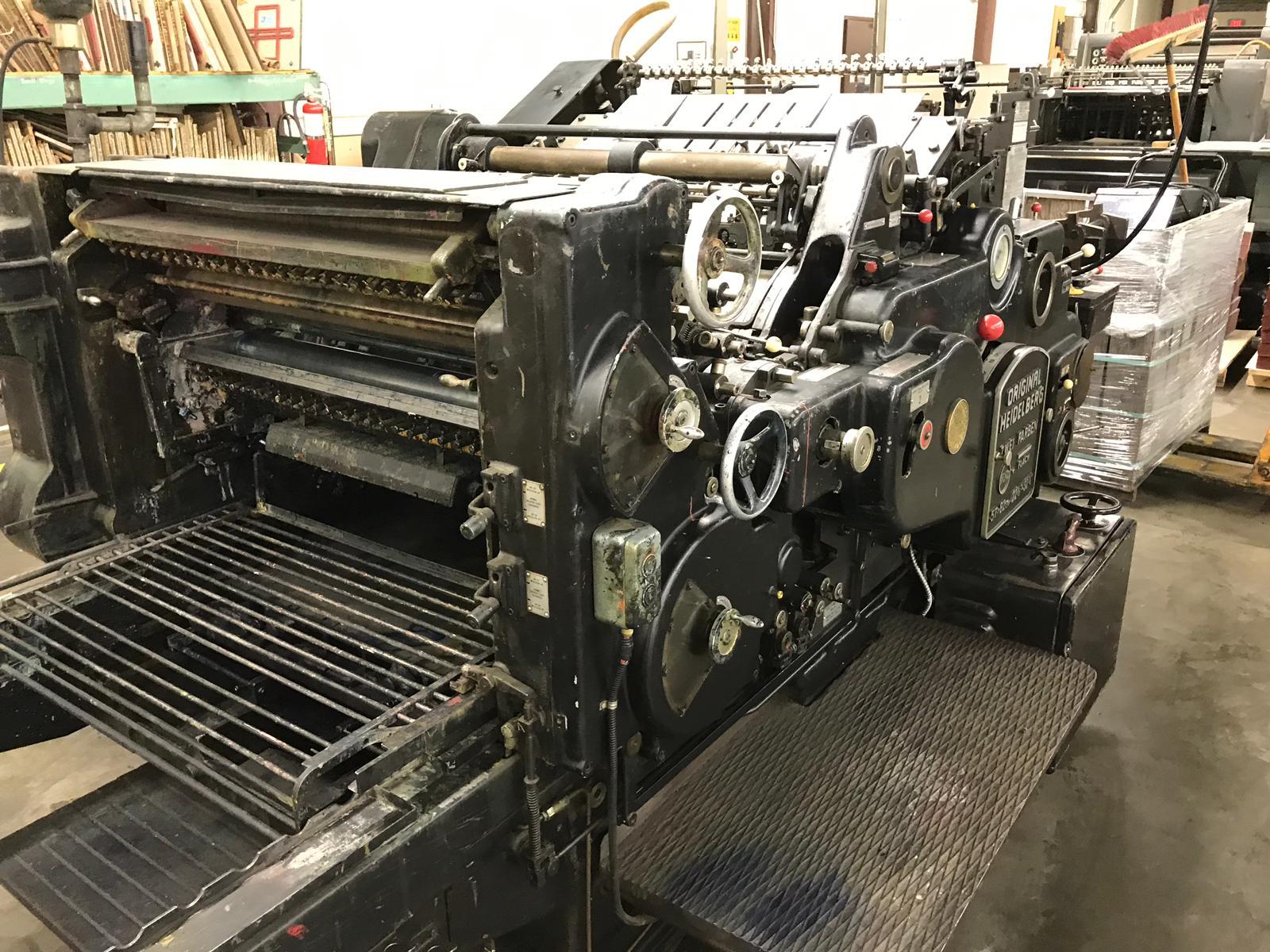 HEIDELBERG SBBZ DIECUTTER , SBBZ 34005 ,  MAX PAPER SIZE 22 ½ ” X 32 ¼ 