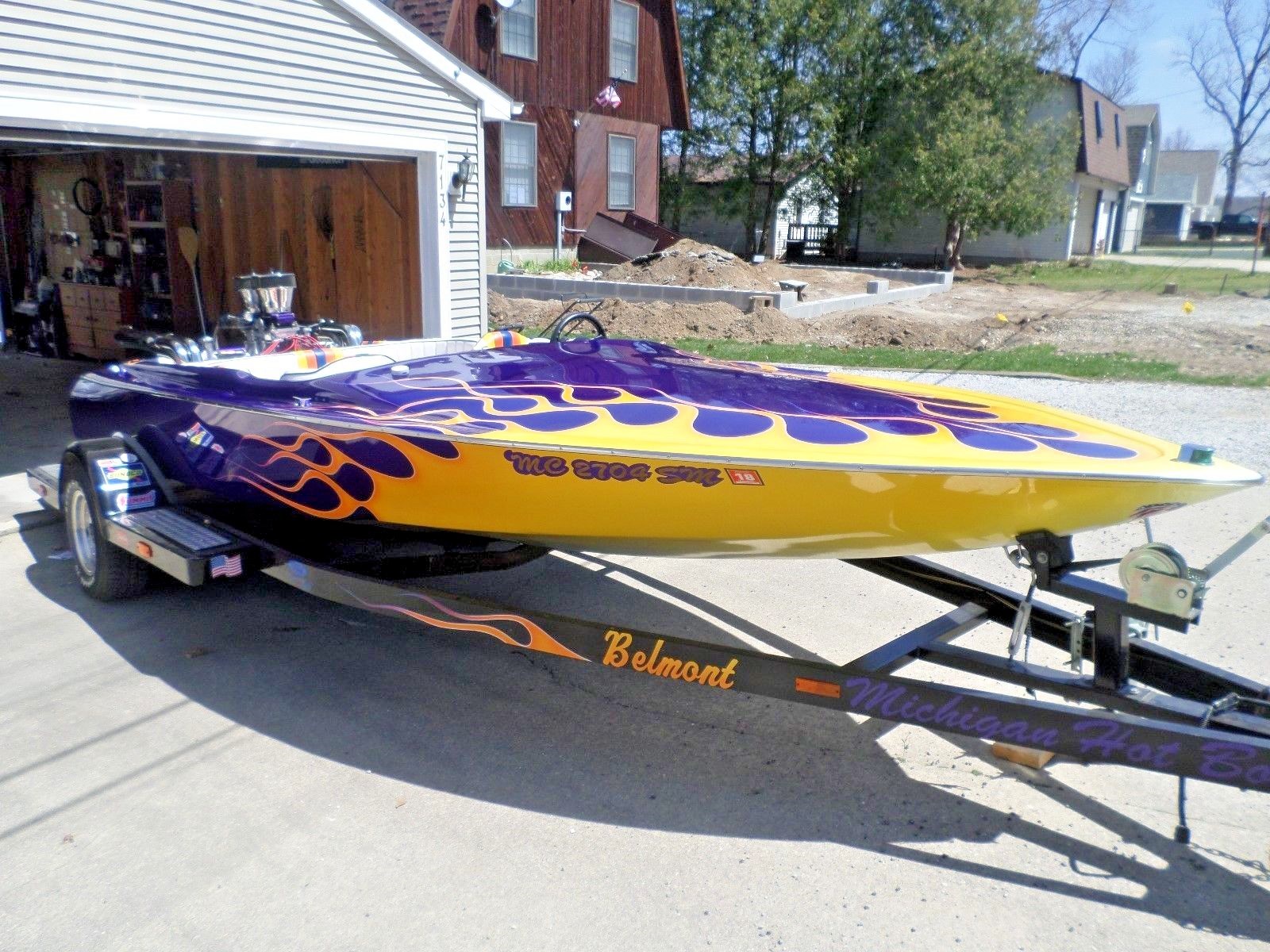 19' 1984 Belmont Jet Boat w/ 1970 Ford 429 Cobra Jet Motor