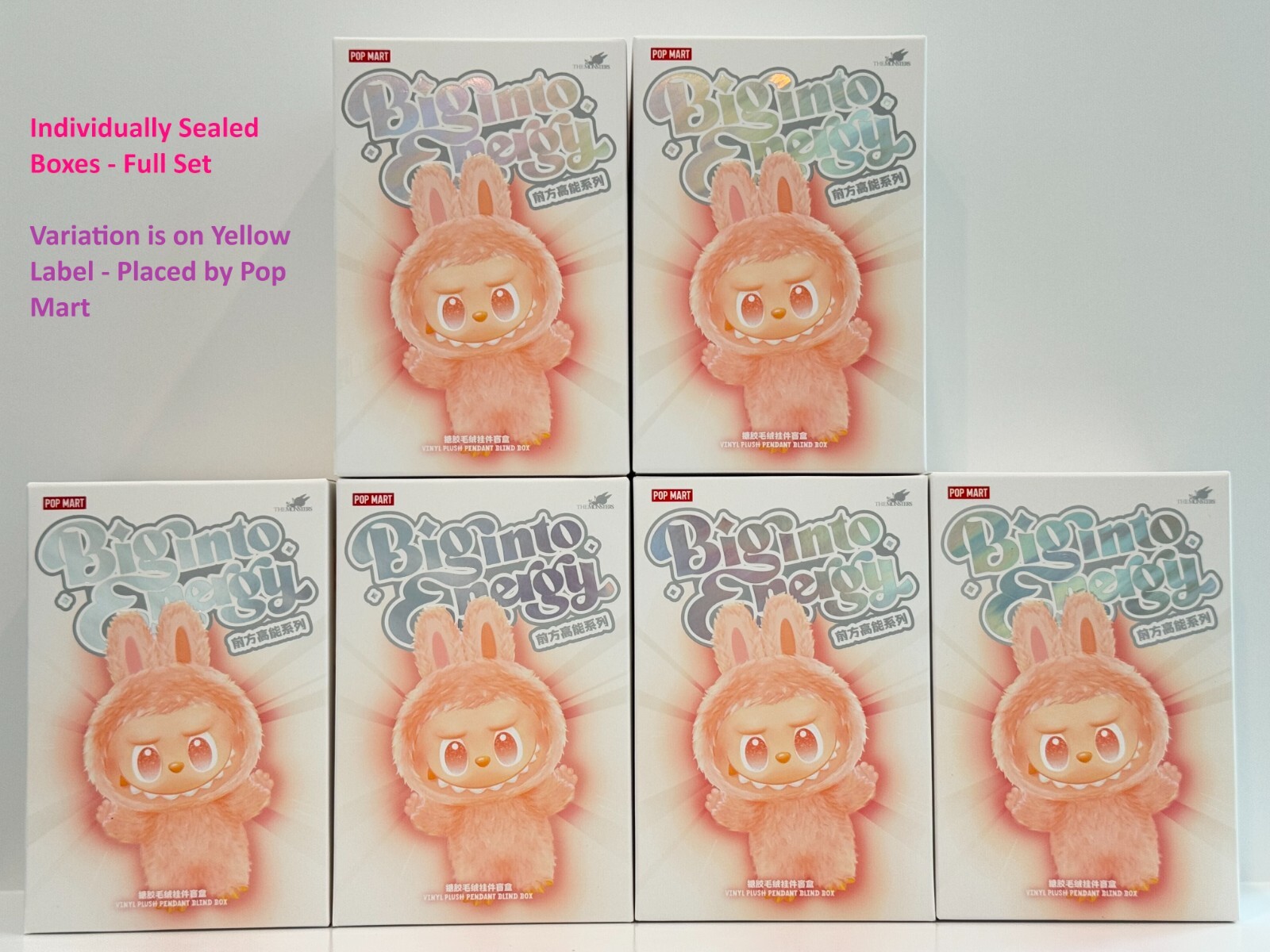 Labubu Big Into Energy Full Set Individually Sealed - Pop